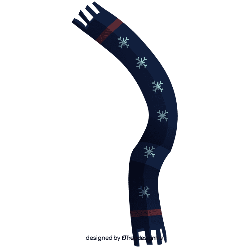 Figure skater scarf clipart