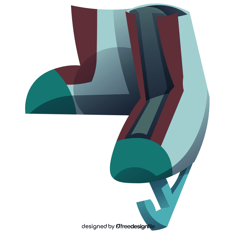 Figure skater skates clipart