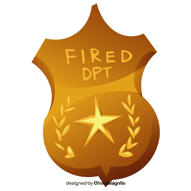 Fireman badge clipart
