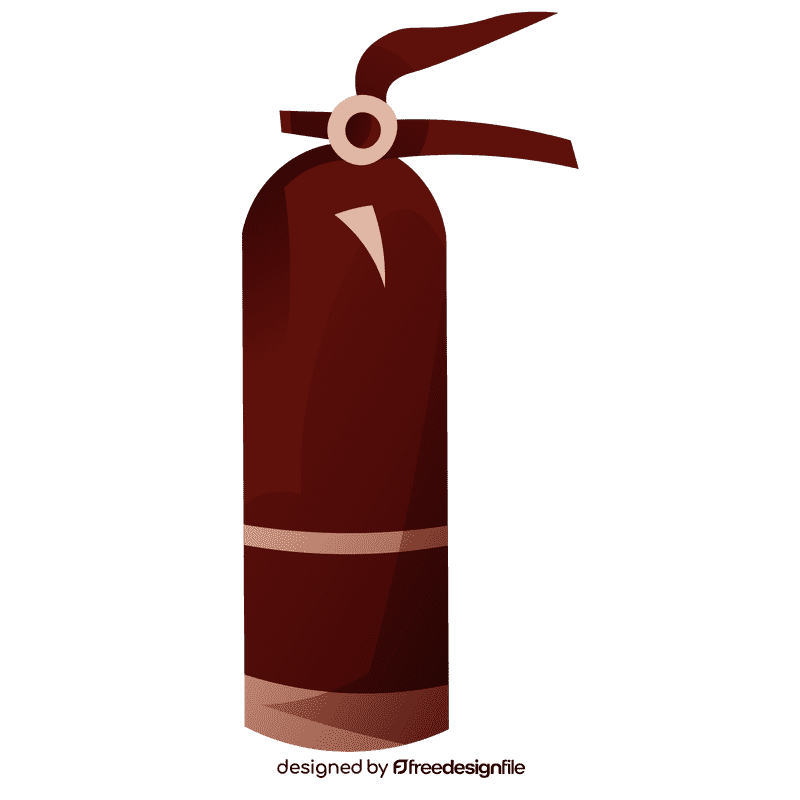 Fireman fire extinguisher clipart