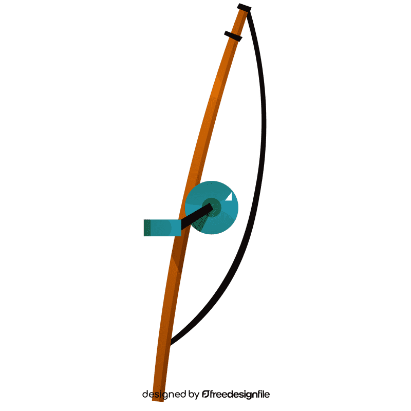 Fisherman rod clipart