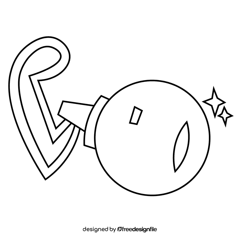 Fortuneteller potion black and white clipart