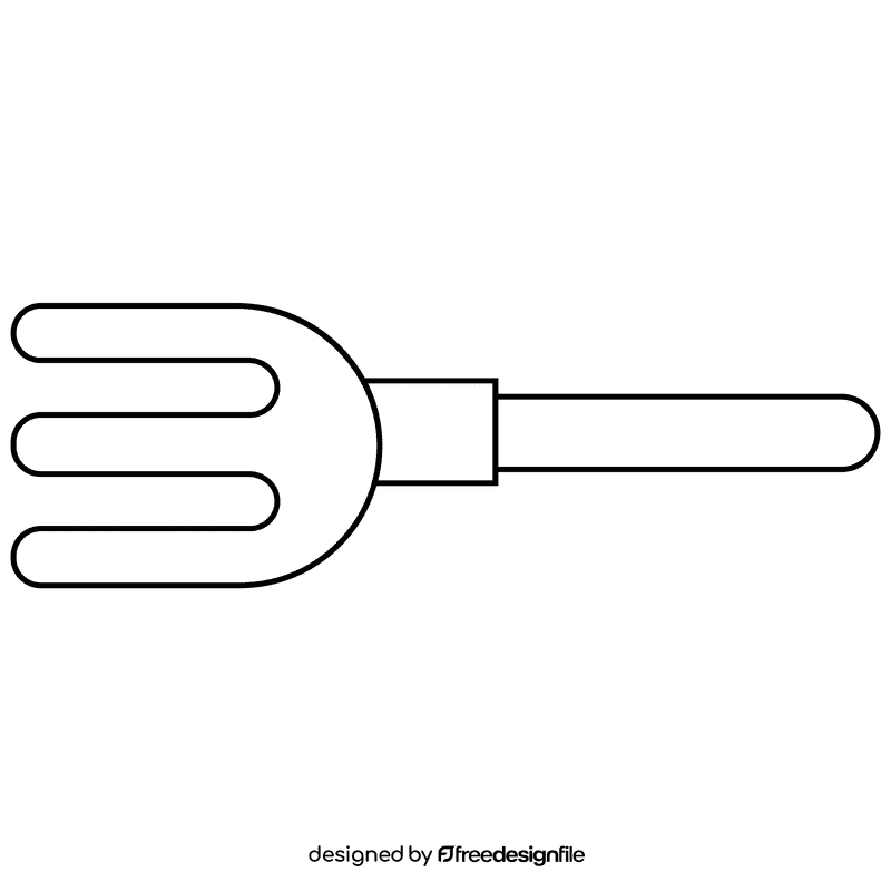 Gardener instrument black and white clipart