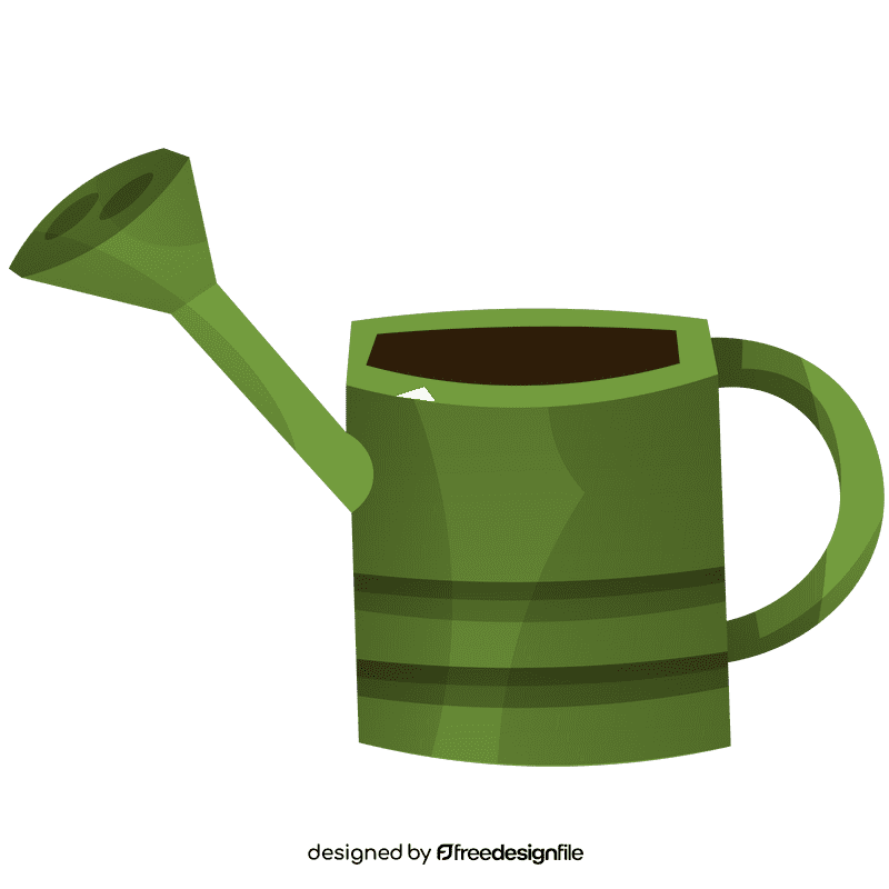 Gardener watering can clipart
