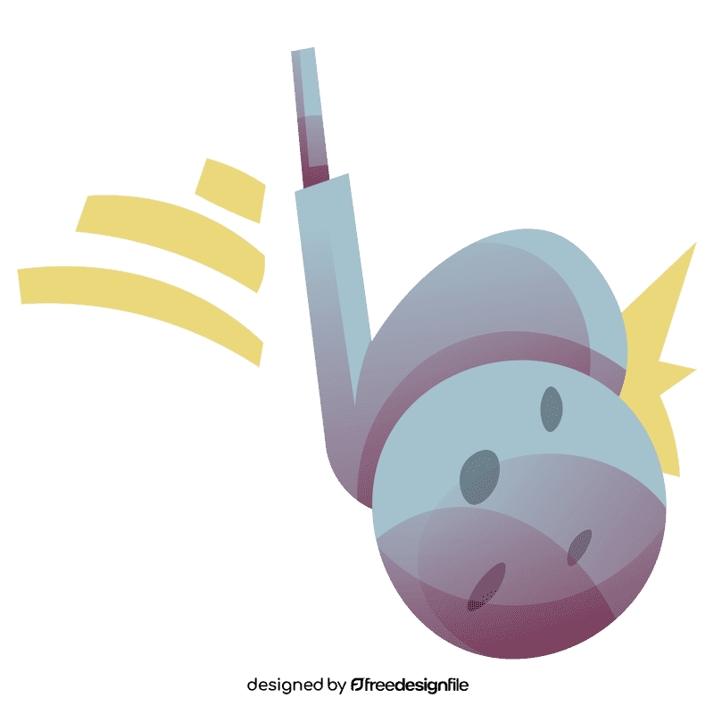 Golf hit clipart