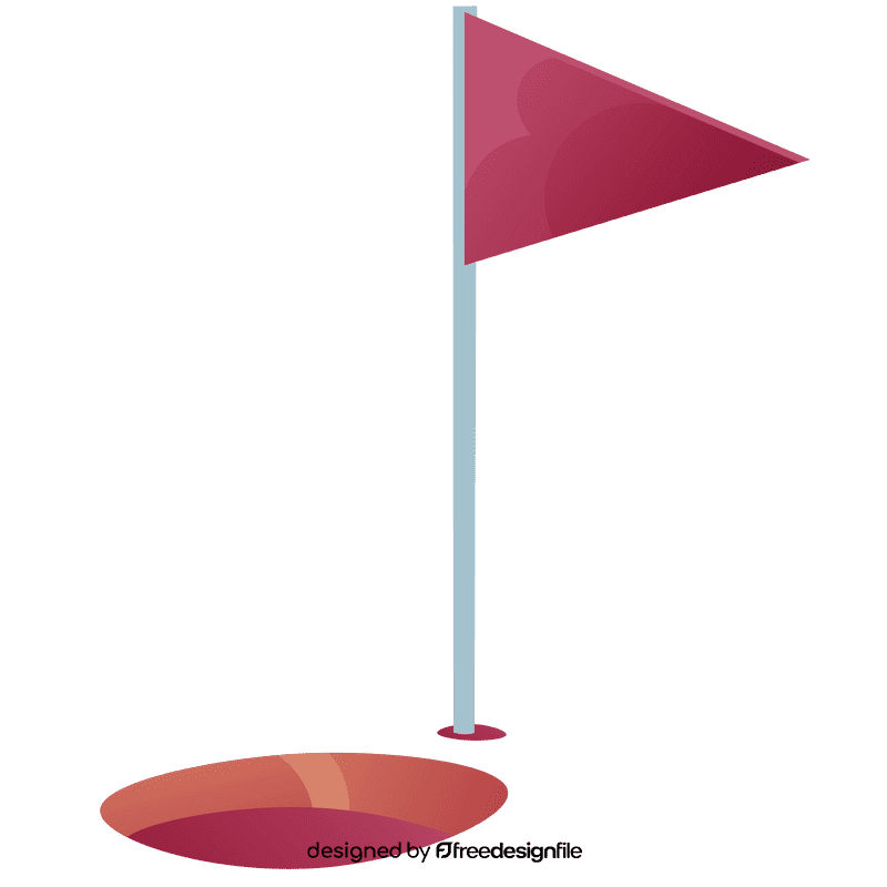 Golf hole clipart