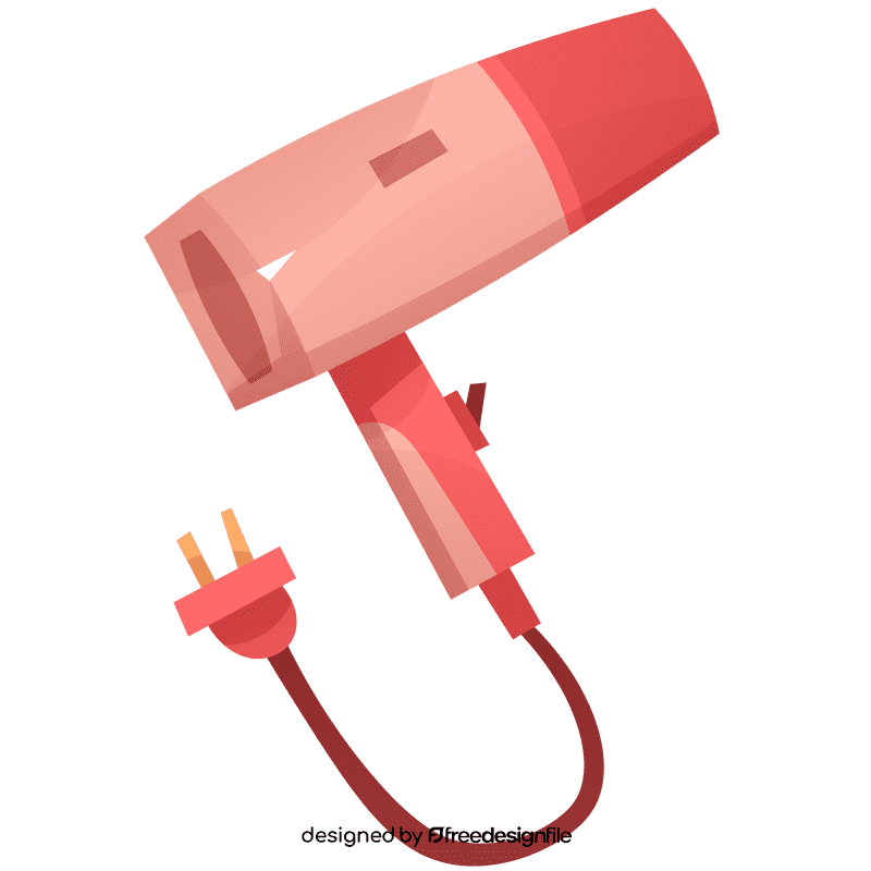 Hairdresser hair dryer clipart