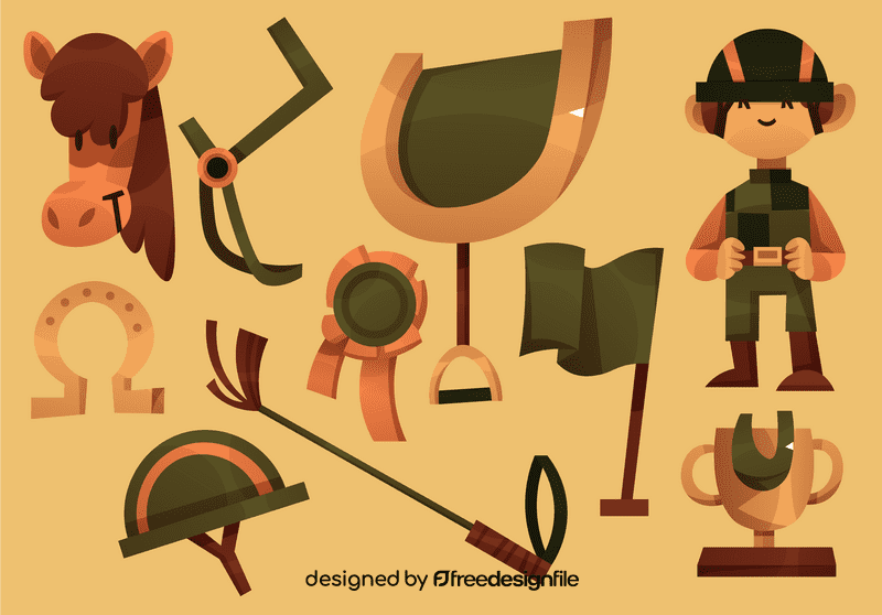 Horse racing vector