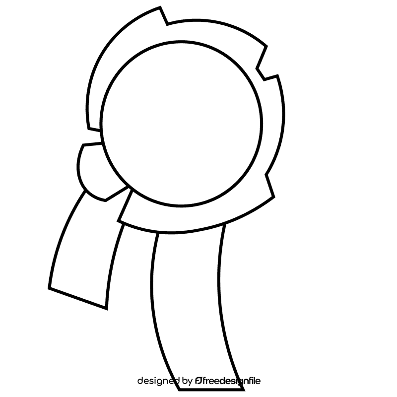 Horse racing stripe black and white clipart