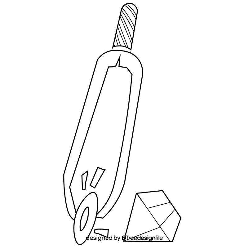 Jeweler tweezers black and white clipart