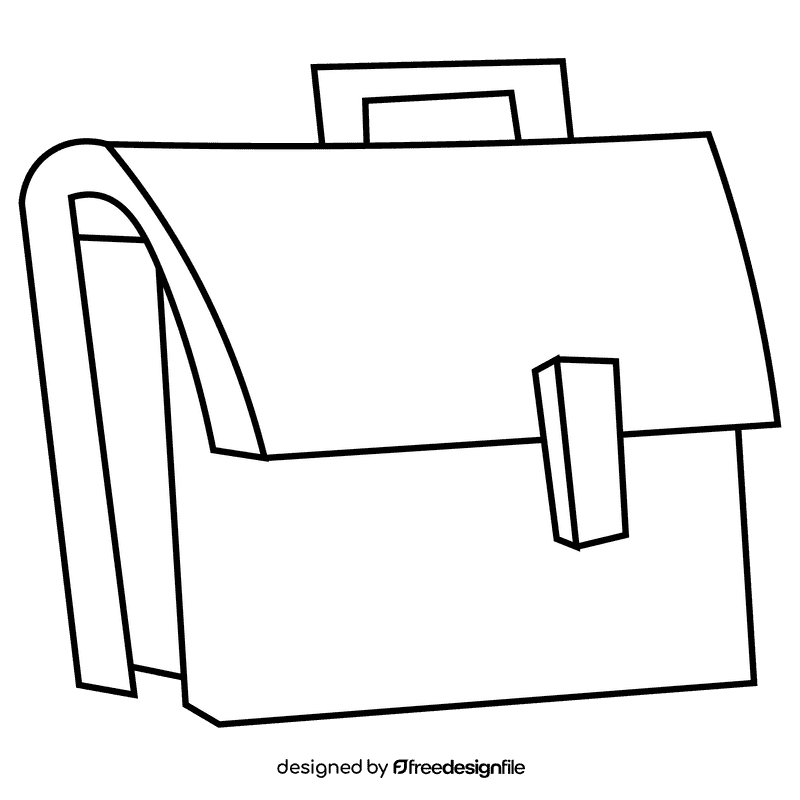 Judge case black and white clipart