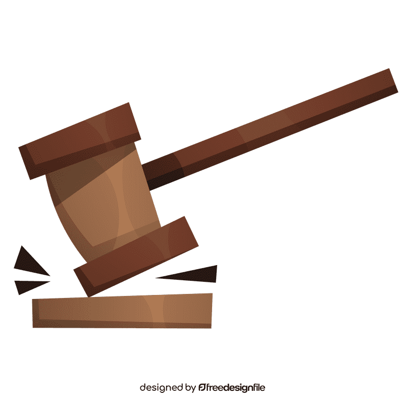 Judge hammer clipart