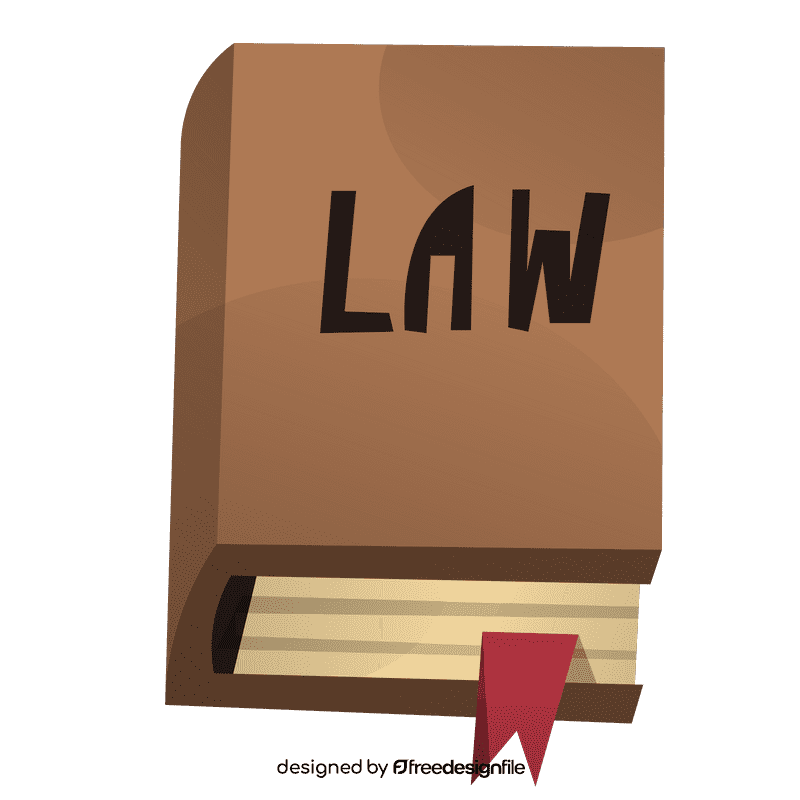 Judge law book clipart