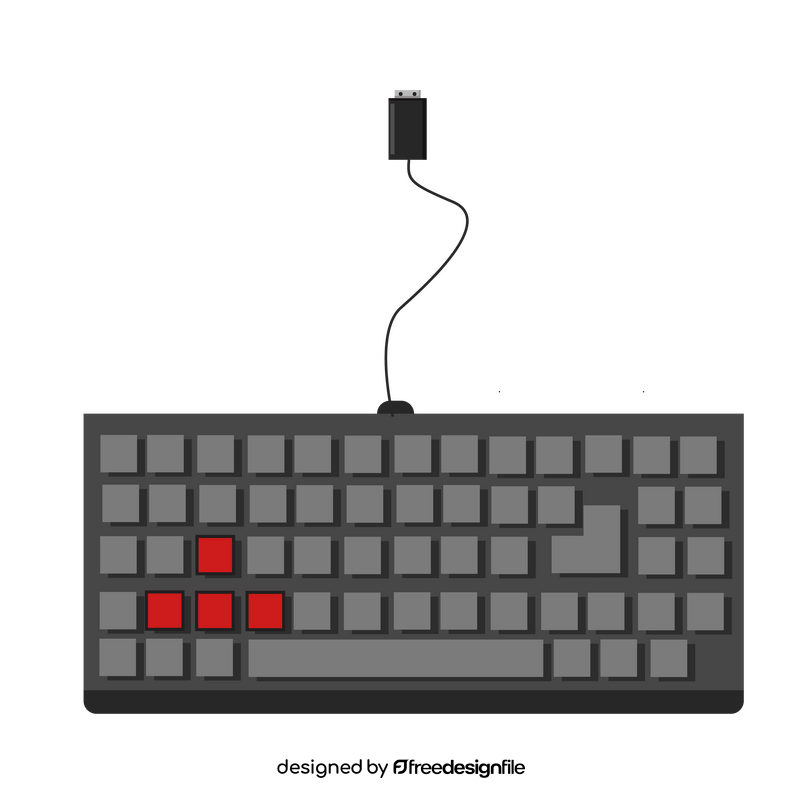 Gaming keyboard clipart