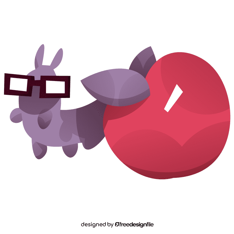Librarian apple clipart
