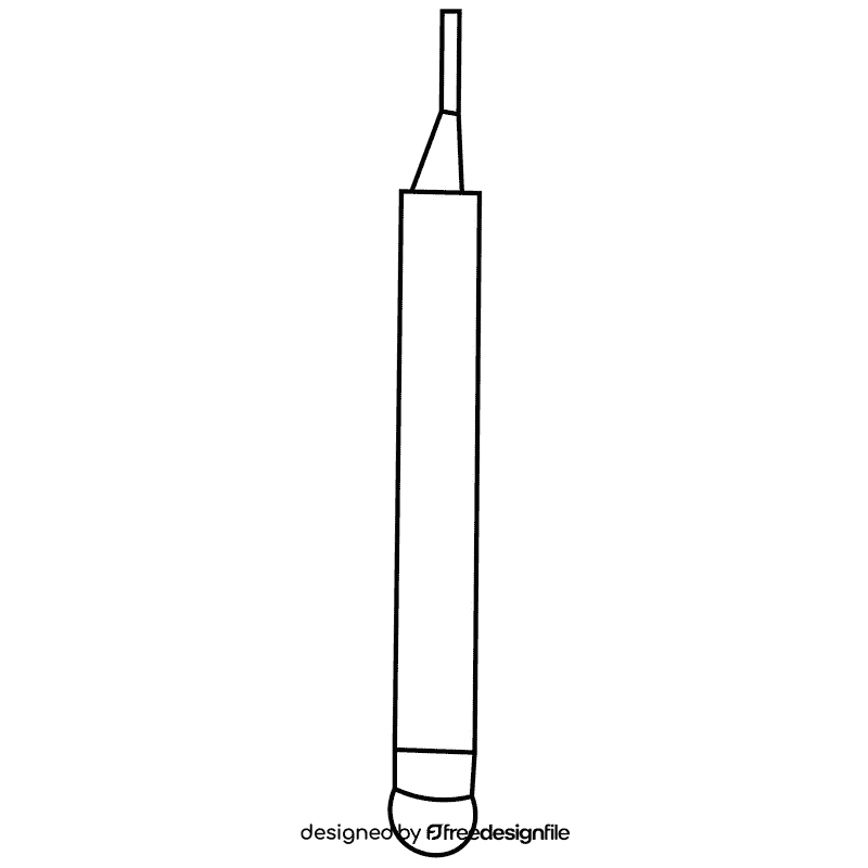 Librarian pencil black and white clipart
