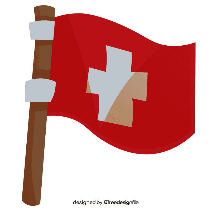 Lifeguard flag clipart