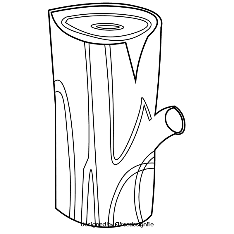 Lumberjack wood black and white clipart