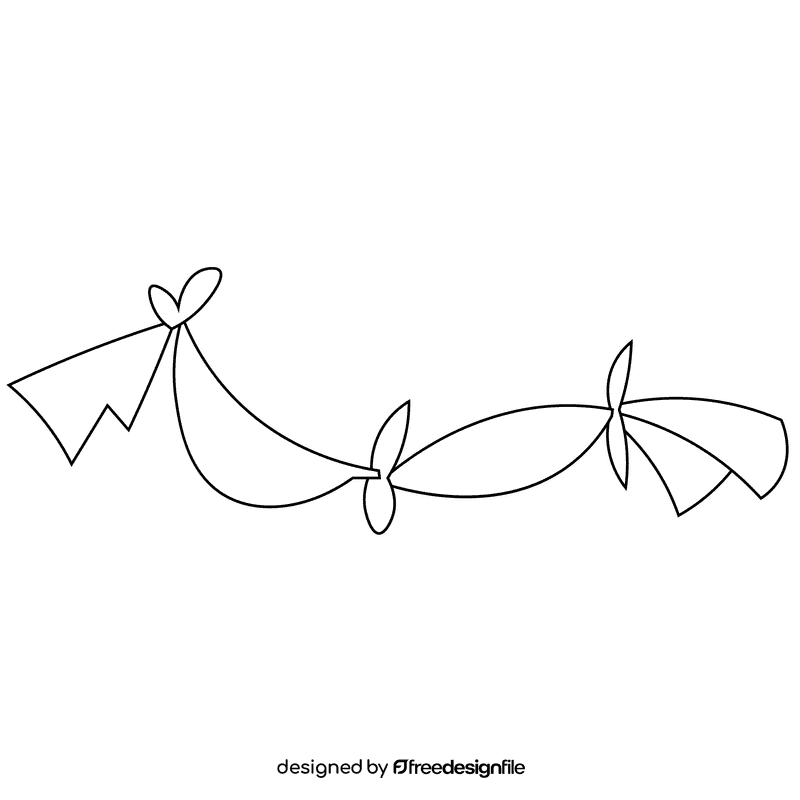 Magician stripe black and white clipart