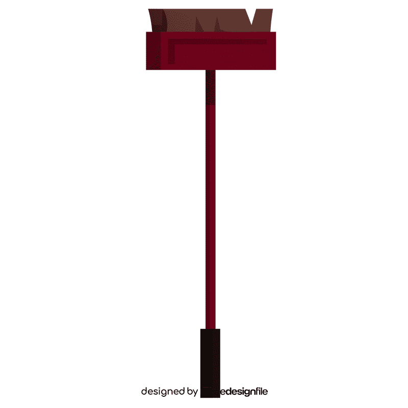 Maid floor brush clipart