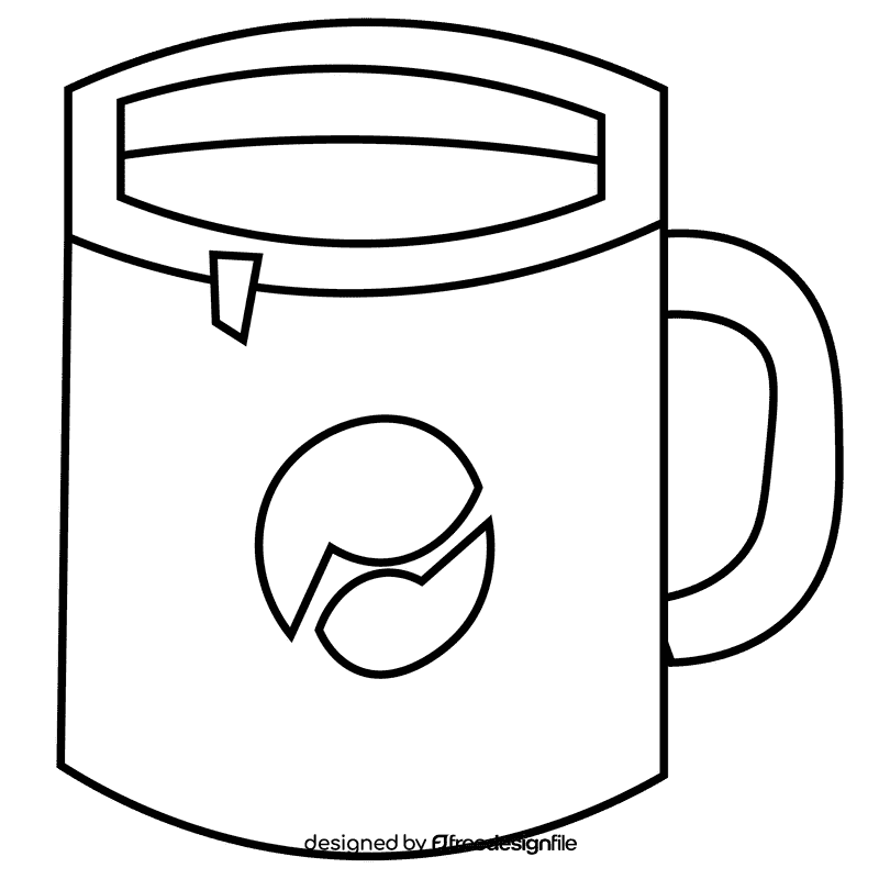 Manager coffee black and white clipart