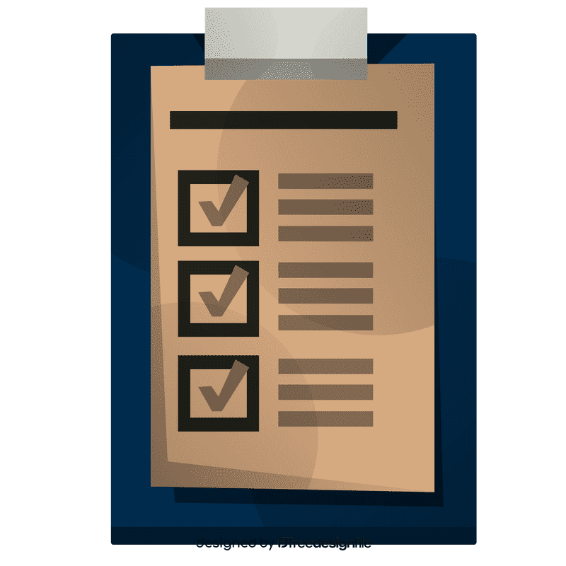 Manager list clipart