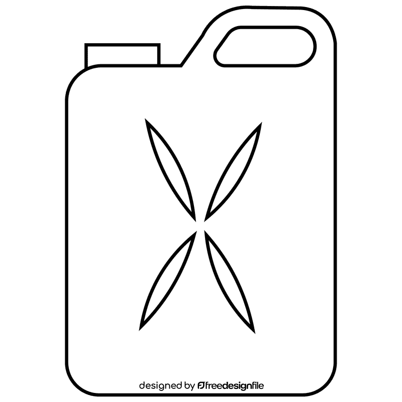 Mechanic gas black and white clipart