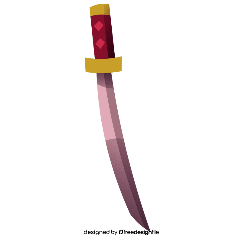 Ninja katana clipart