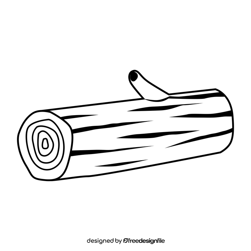 Wood drawing black and white clipart