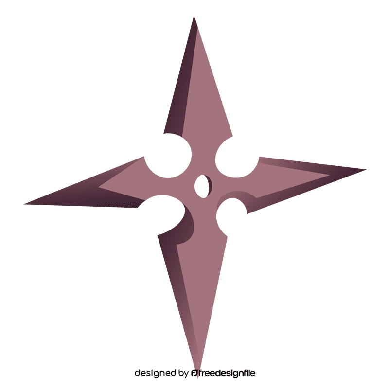 Ninja shuriken clipart