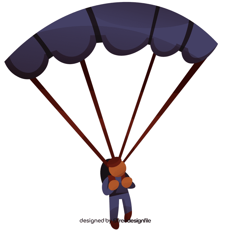 Paratrooper fall clipart
