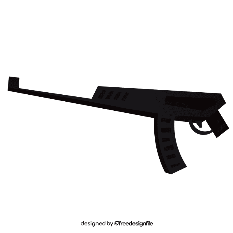 Paratrooper gun clipart