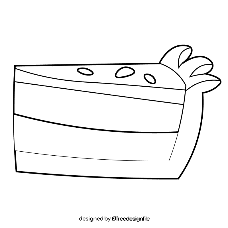 Pastry chef cake black and white clipart