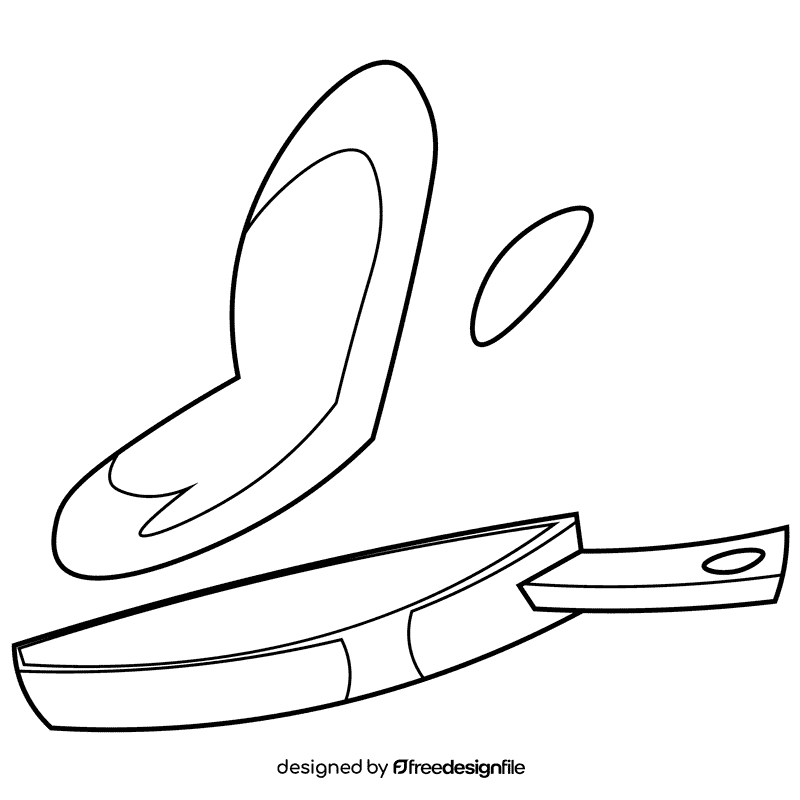 Pastry chef pancakes black and white clipart