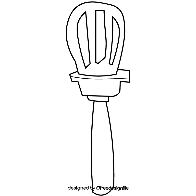 Pastry chef tool black and white clipart