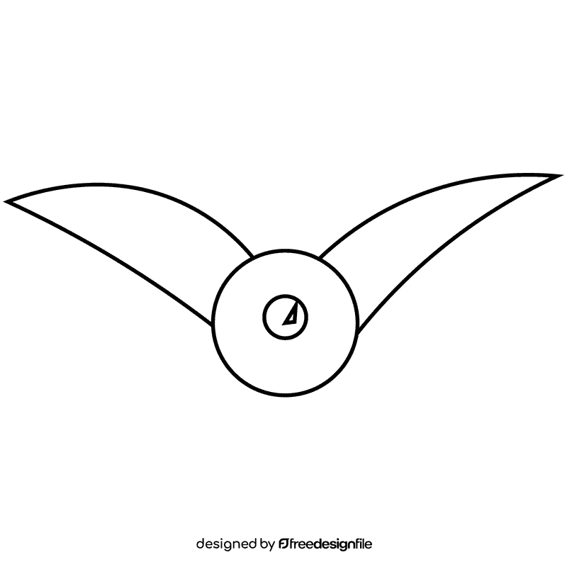 Pilot sign black and white clipart