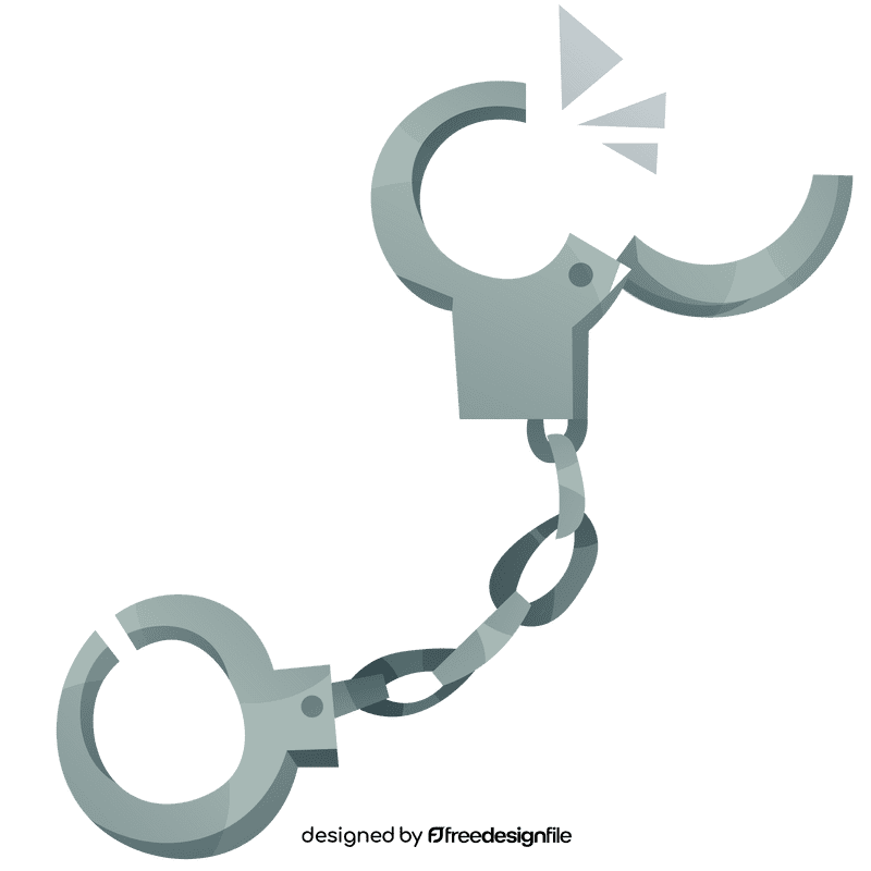 Policeman handcuffs clipart