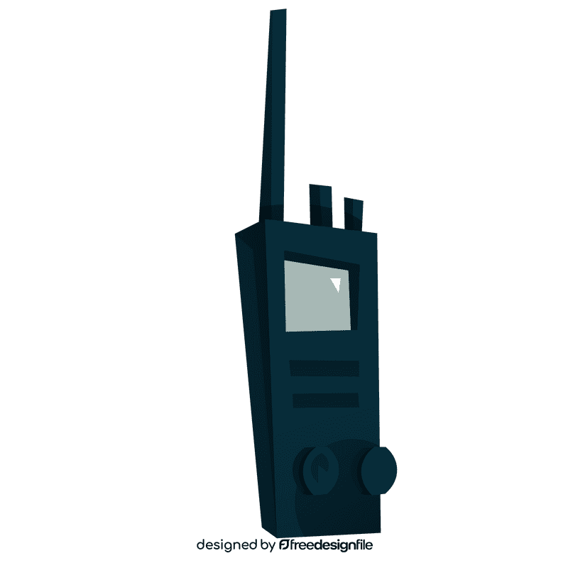 Policeman radioset clipart