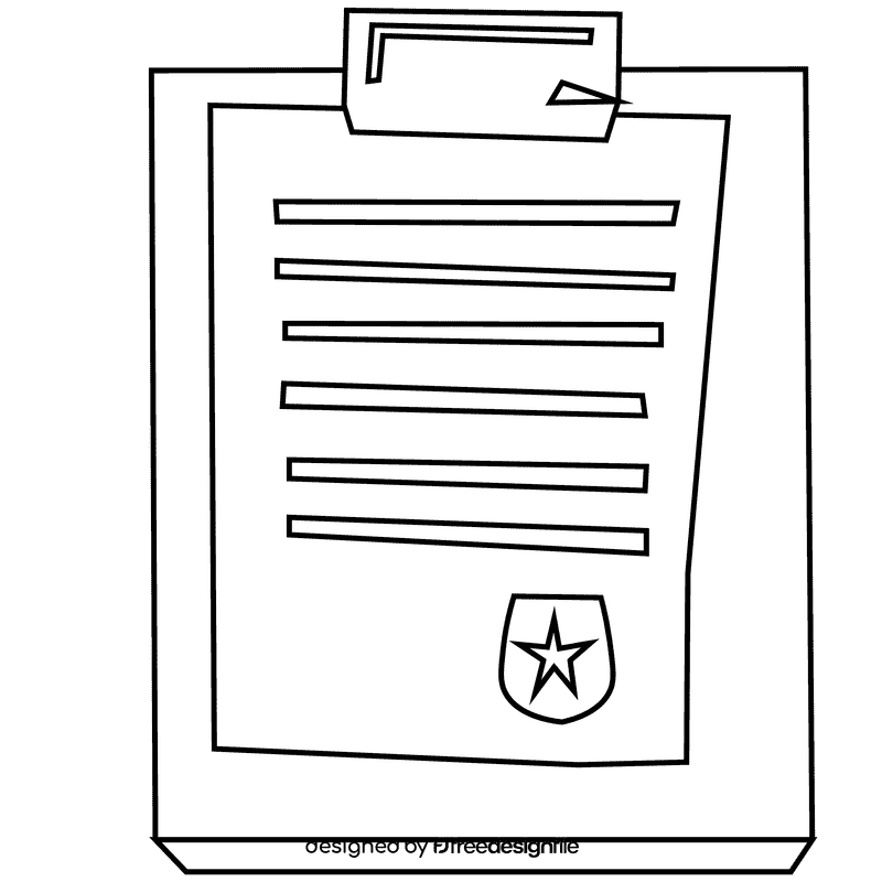 Policeman sheets black and white clipart
