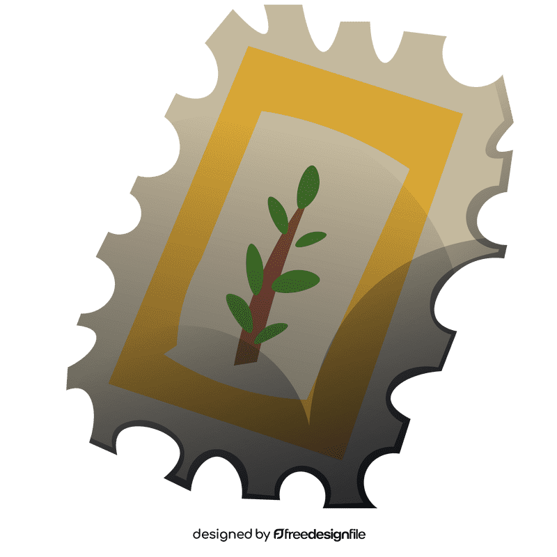 Postman stamp clipart
