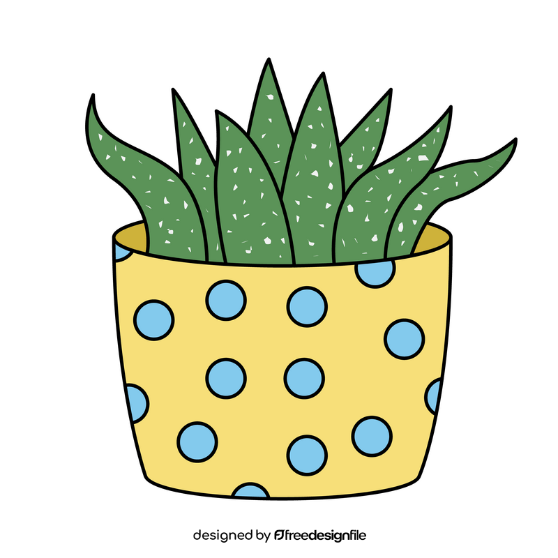 Snake cactus clipart