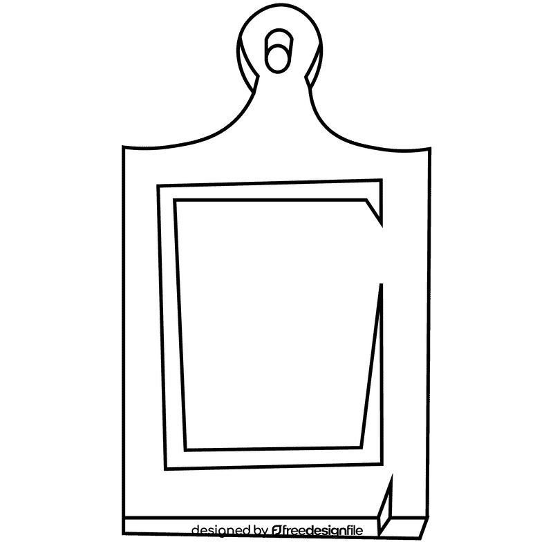 Cook wood desk black and white clipart