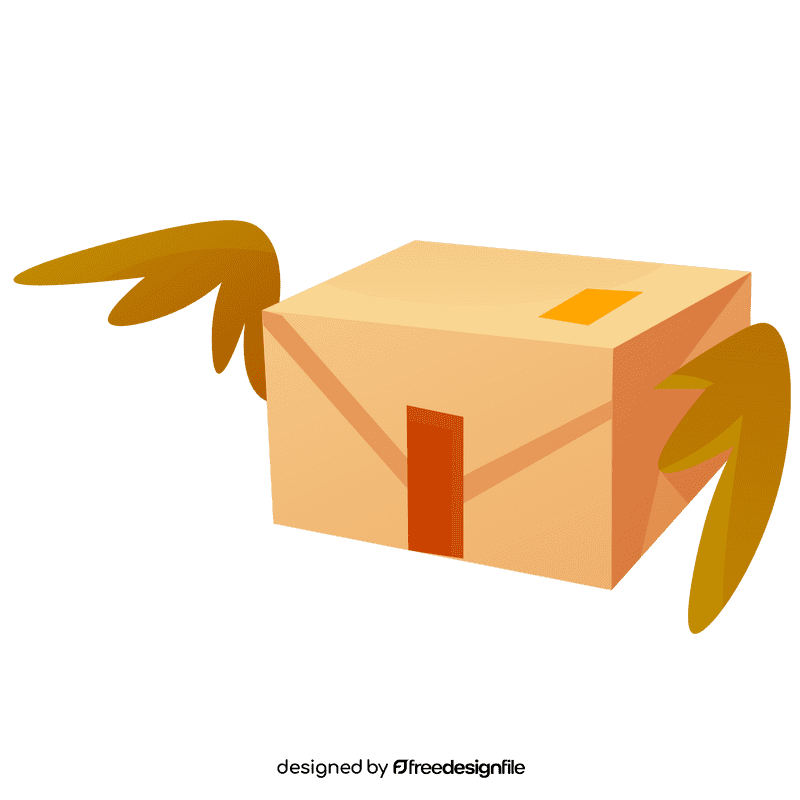 Courier box clipart