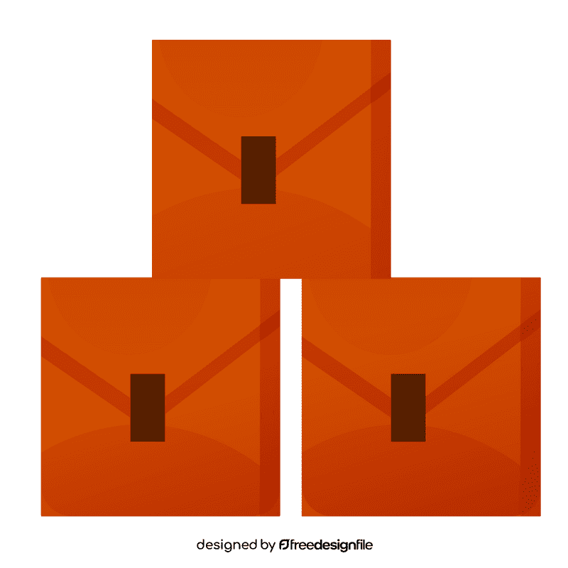 Courier boxes clipart