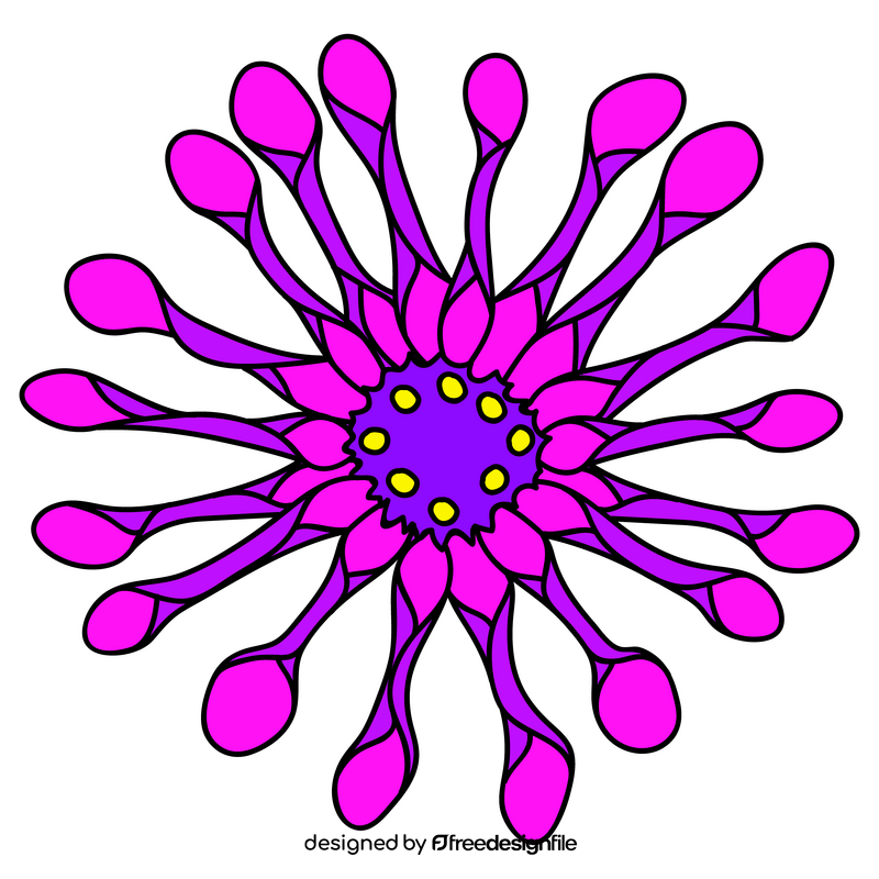 Cactus flower clipart