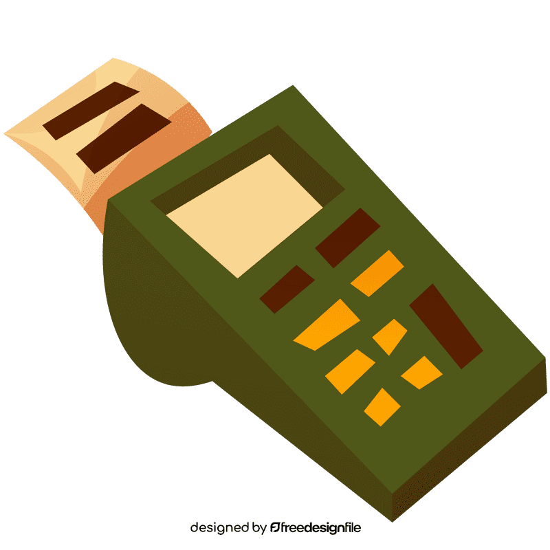 Courier terminal clipart