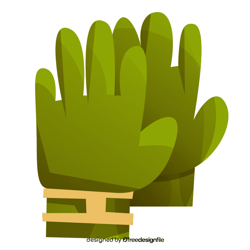 Cricket gloves clipart