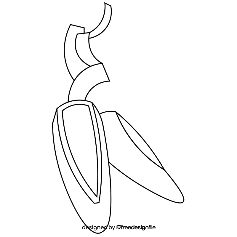 Dancer boots black and white clipart