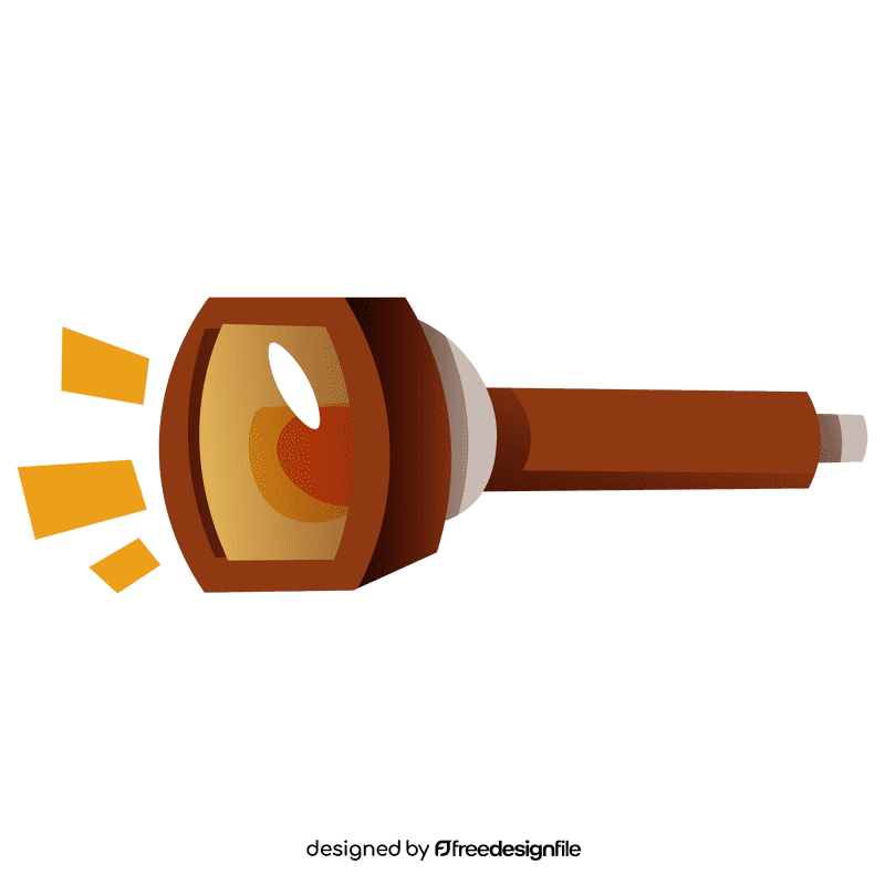 Detective flashlight clipart