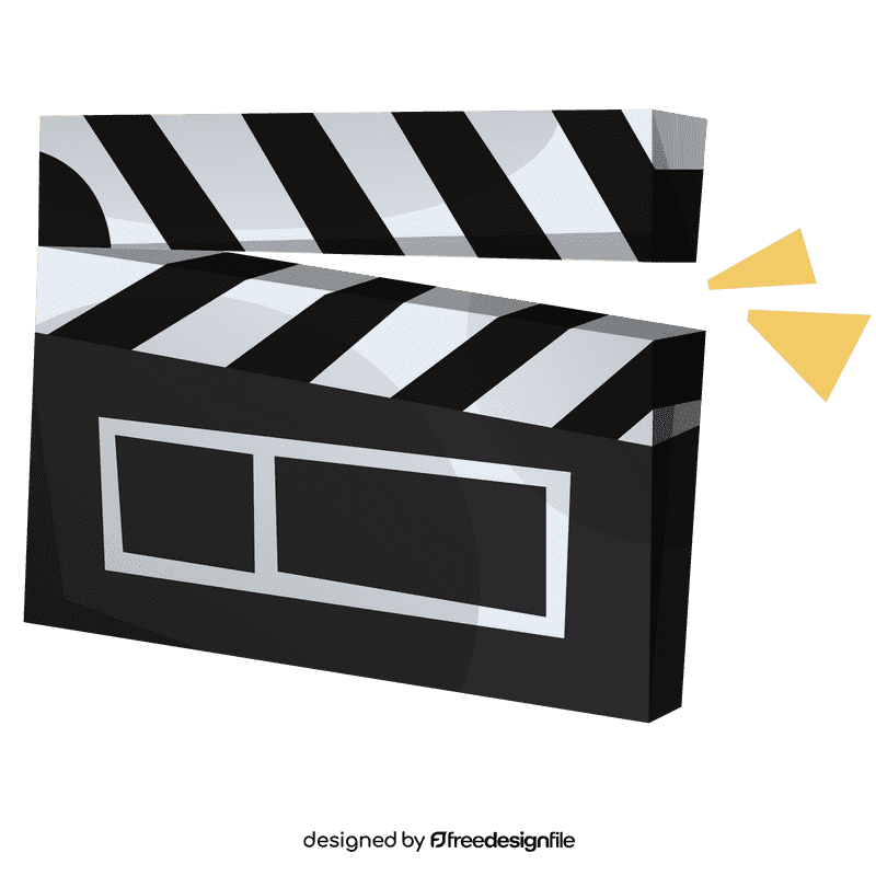 Director clap clipart